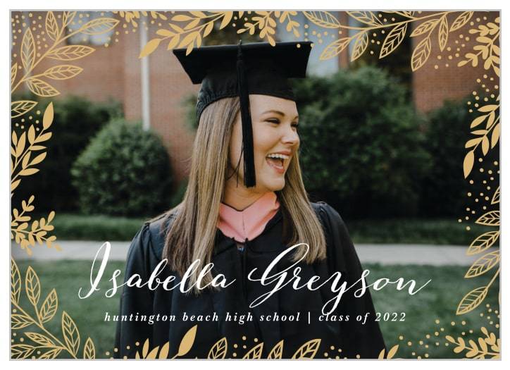 Buy Double Sided Graduation Announcements Cards From Basic Invite